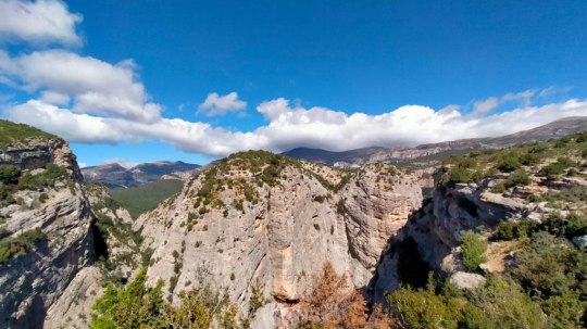 Ruta P7 Guara Central. Crestas del Cañón del Formiga