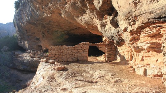Ruta P5 Guara central. Cueva de las Polvorosas